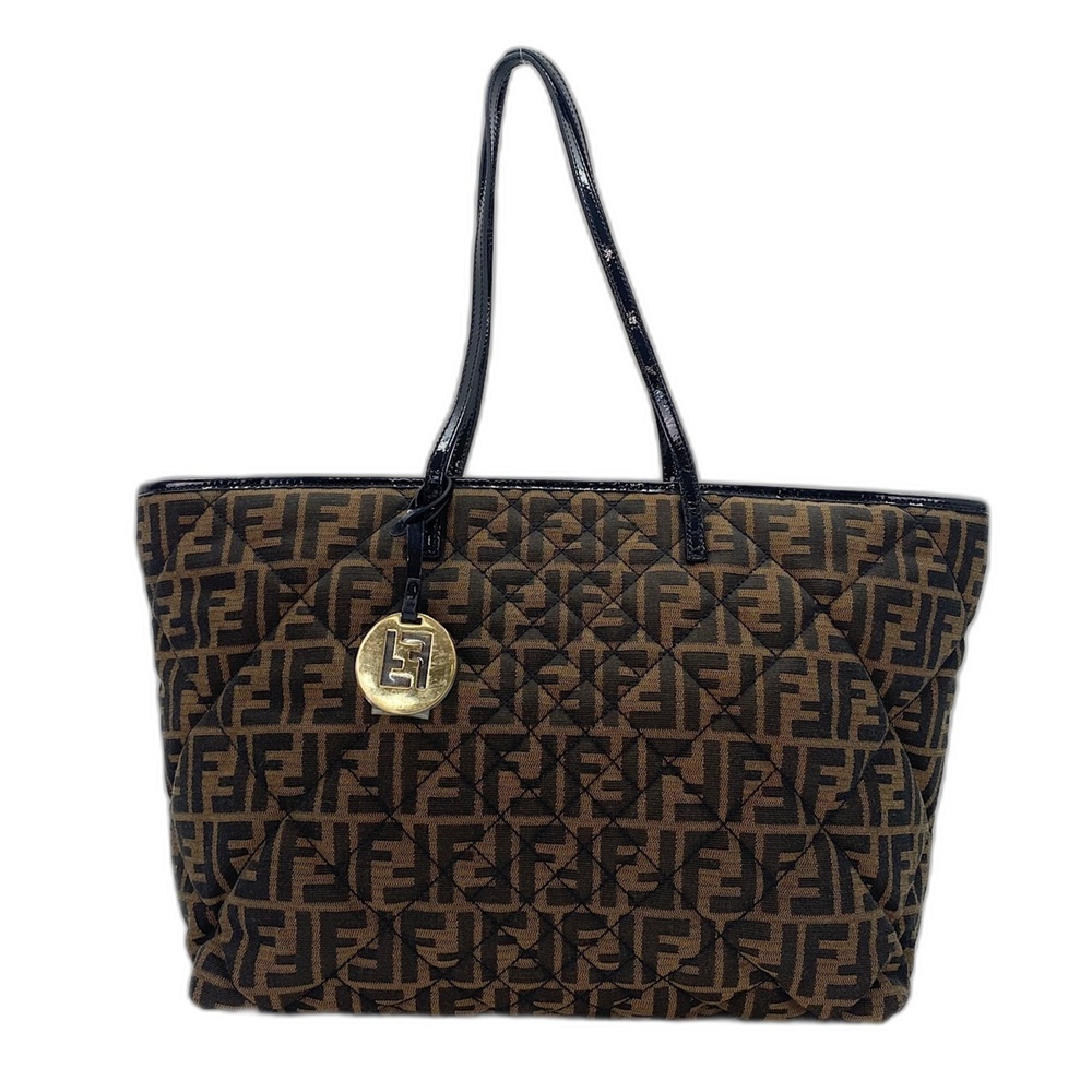 FENDI Zucca Tote Bag Brown